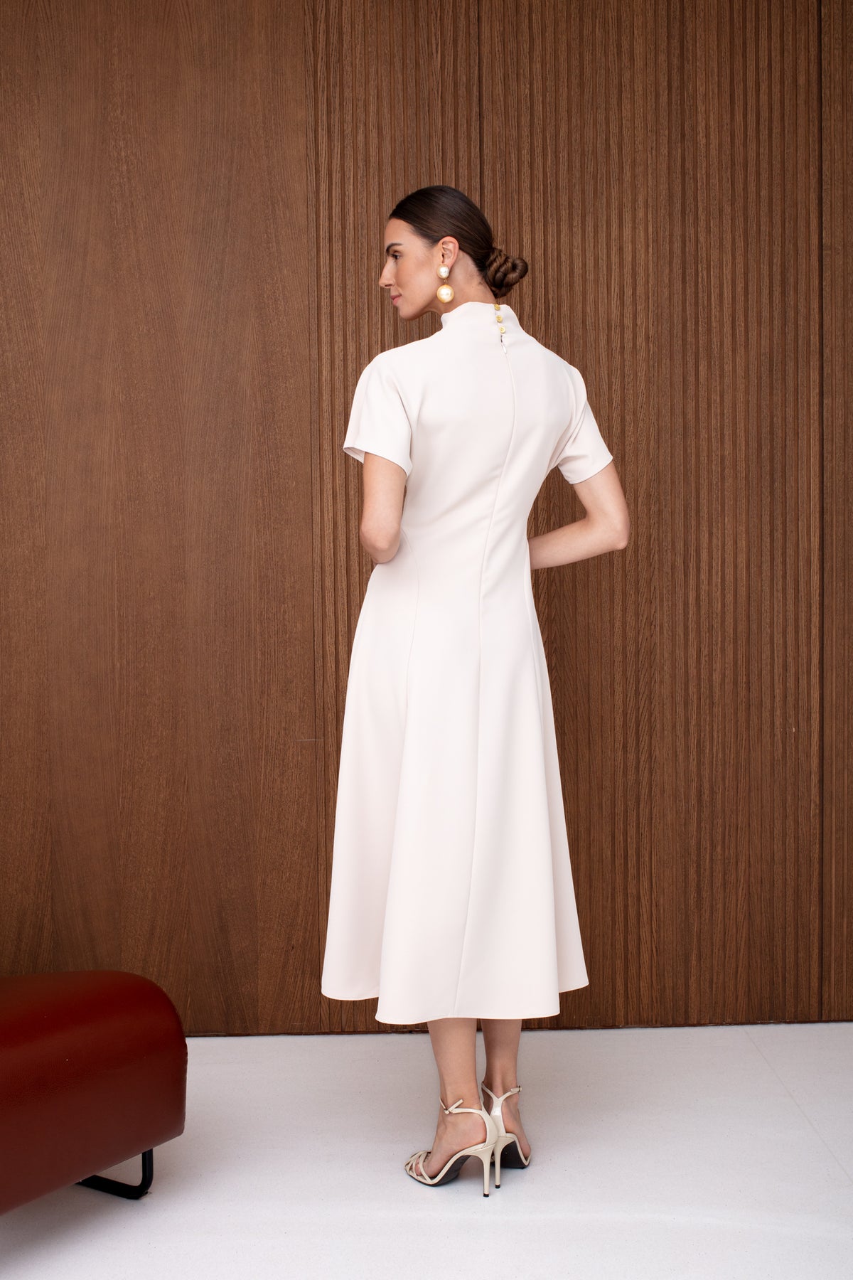 TORI Midi Pastel Structured Cocktail Dress