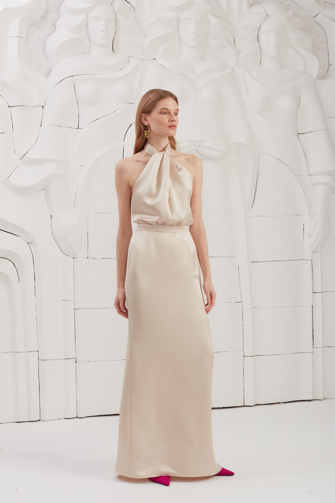 Champagne maxi dress