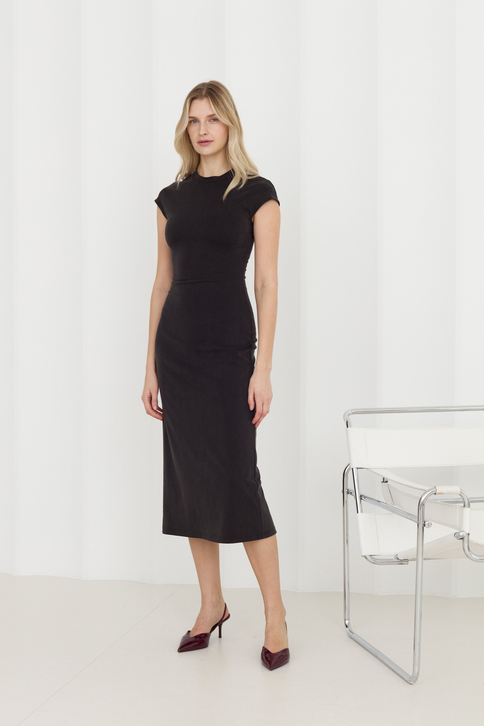 ASTER Black Bodycon Midi Dress | UNDRESS ASTER Black Bodycon Midi Dress | UNDRESS