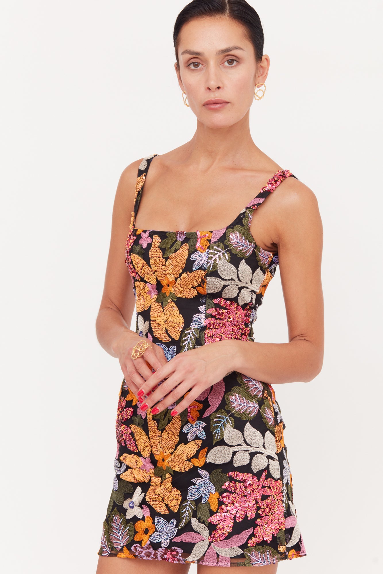 Blush and Apricot Sequin Mini Dress ESME | UNDRESS Blush and Apricot Sequin Mini Dress ESME | UNDRESS