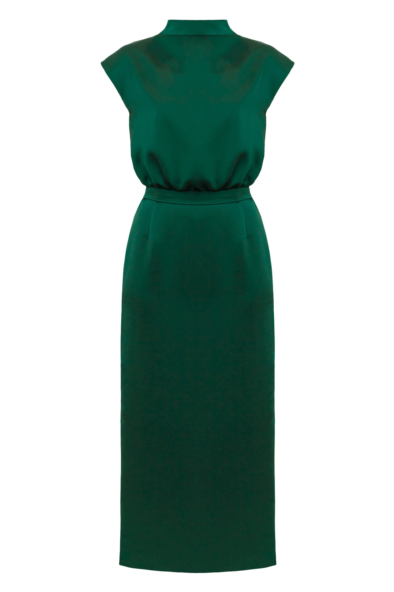 green bridesmaids midi dress