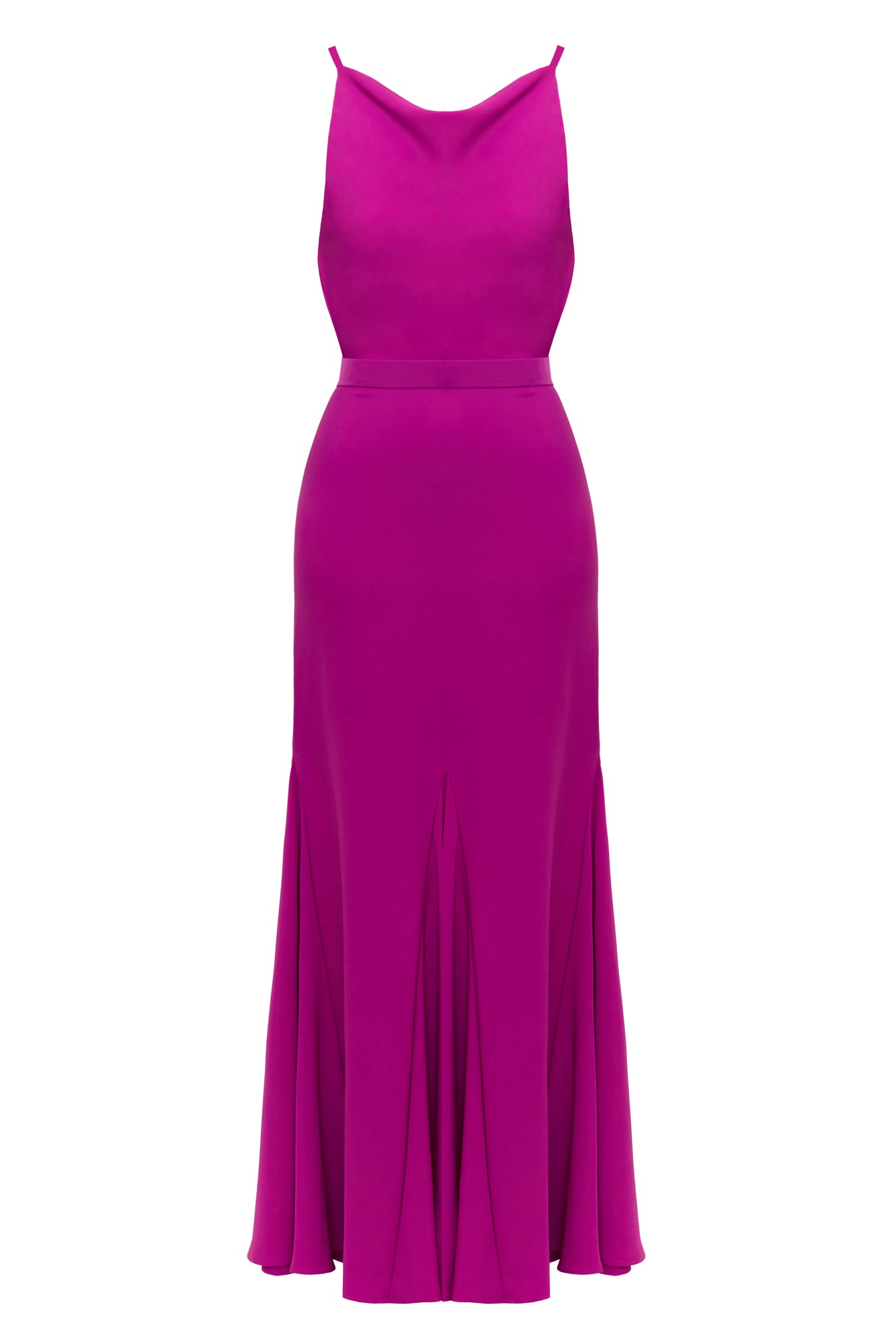 LINEA magenta pink maxi evening dress