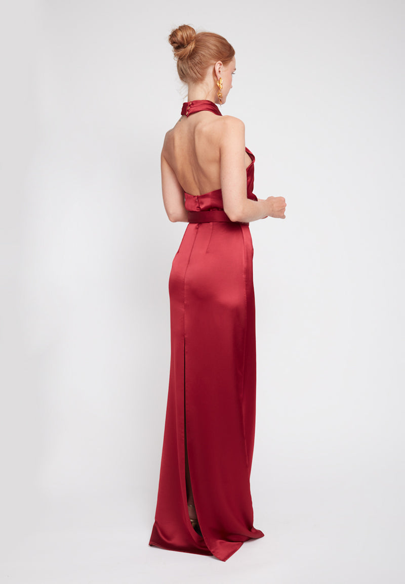 Classic Red Gown for Special Occasions