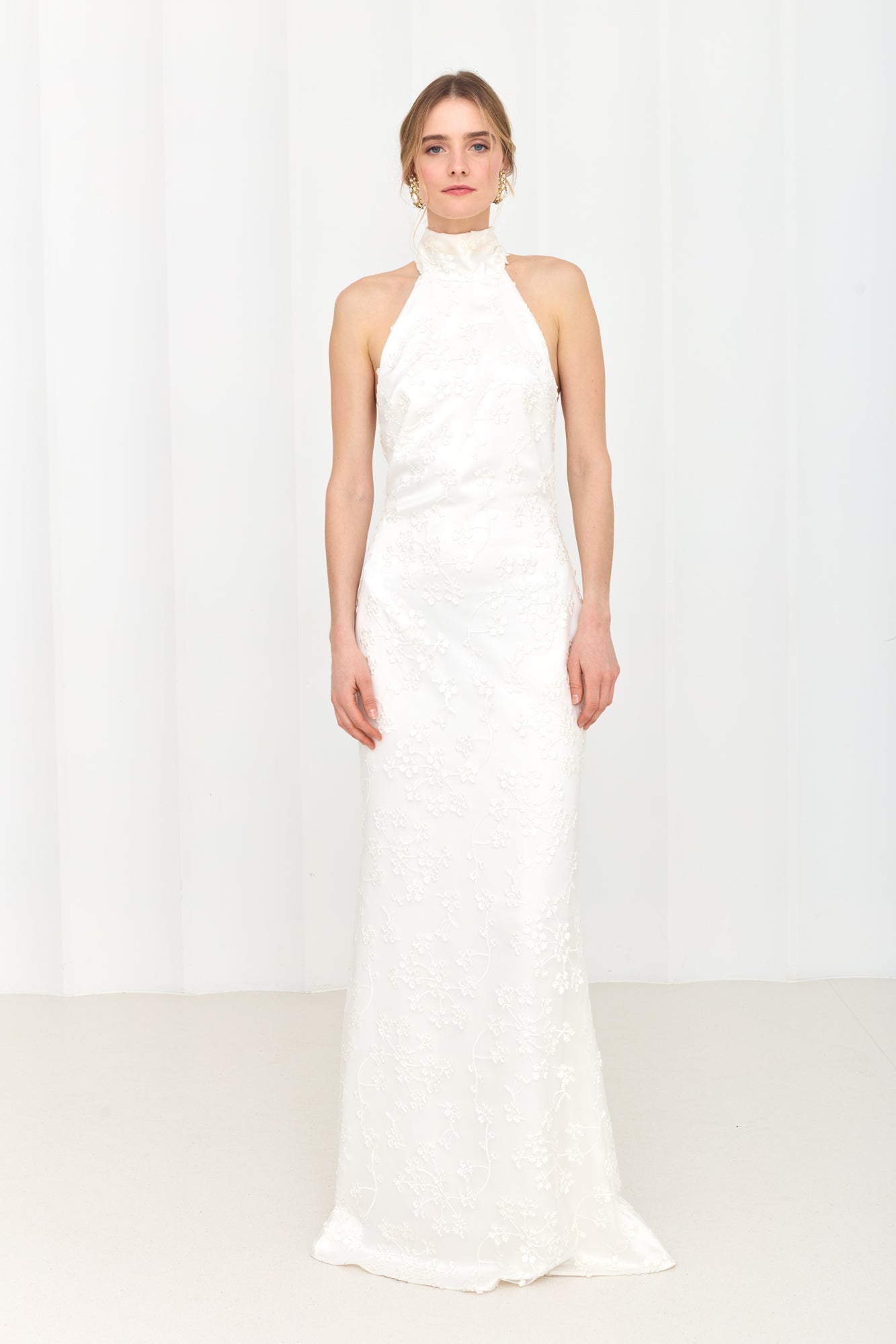 VALERIE Long White Lace Wedding Gown