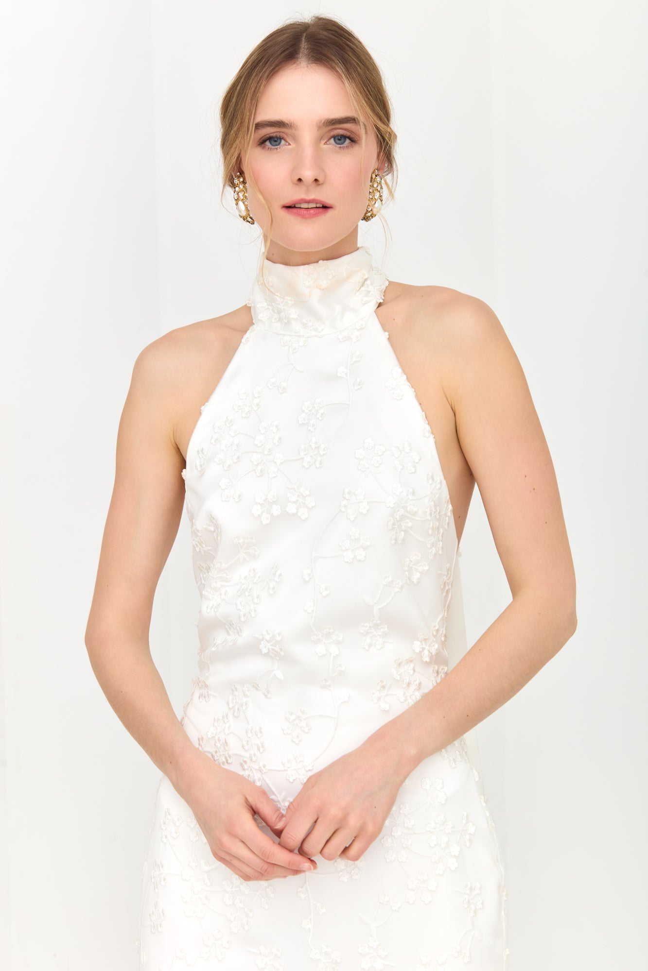 VALERIE Long White Lace Wedding Gown