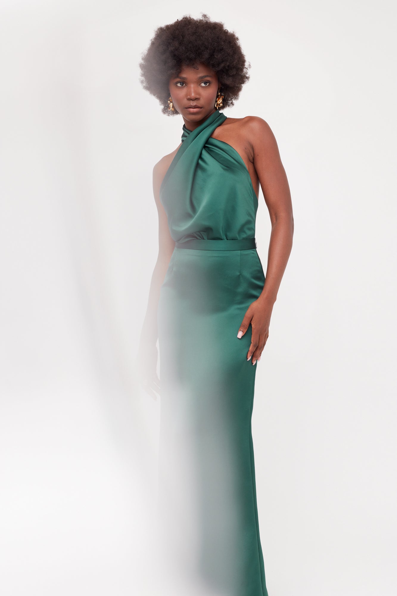 Bridesmaid Dress in Deep Green ALIUR | UNDRESS Bridesmaid Dress in Deep Green ALIUR | UNDRESS