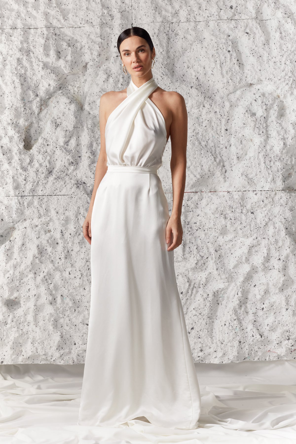Soft Satin Maxi Bridal Dress ALIUR