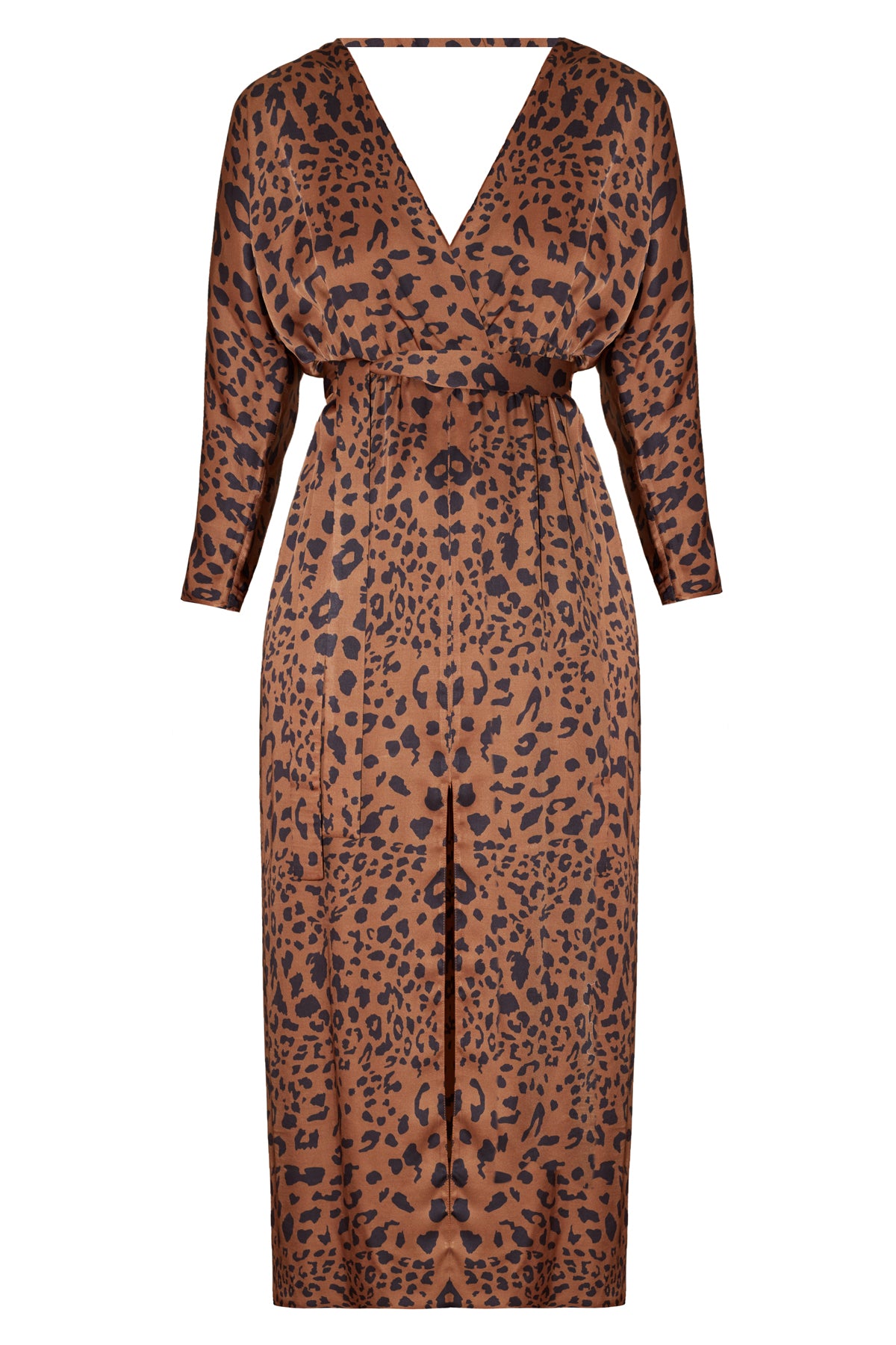 DORA leopard print midi dress
