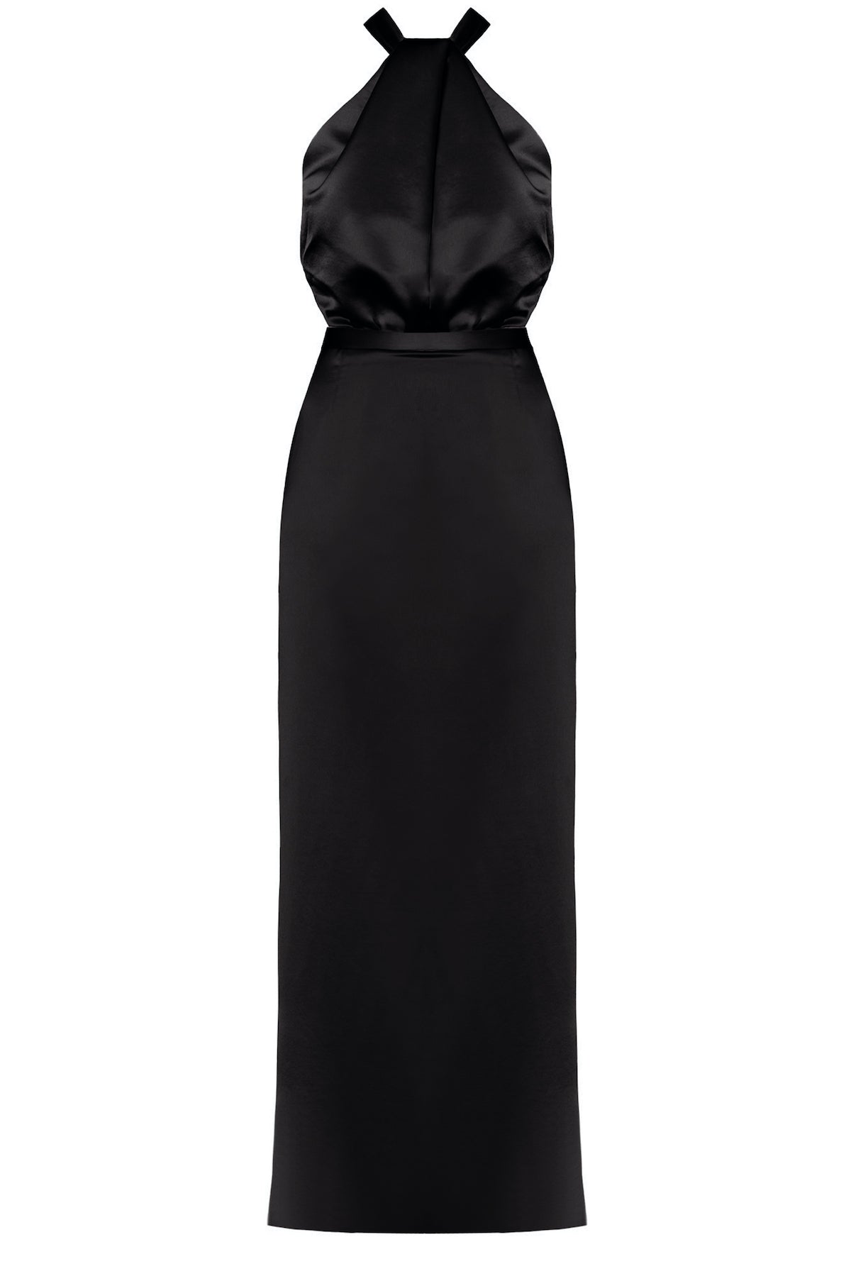 Handmade Black formal maxi dress ELONA
