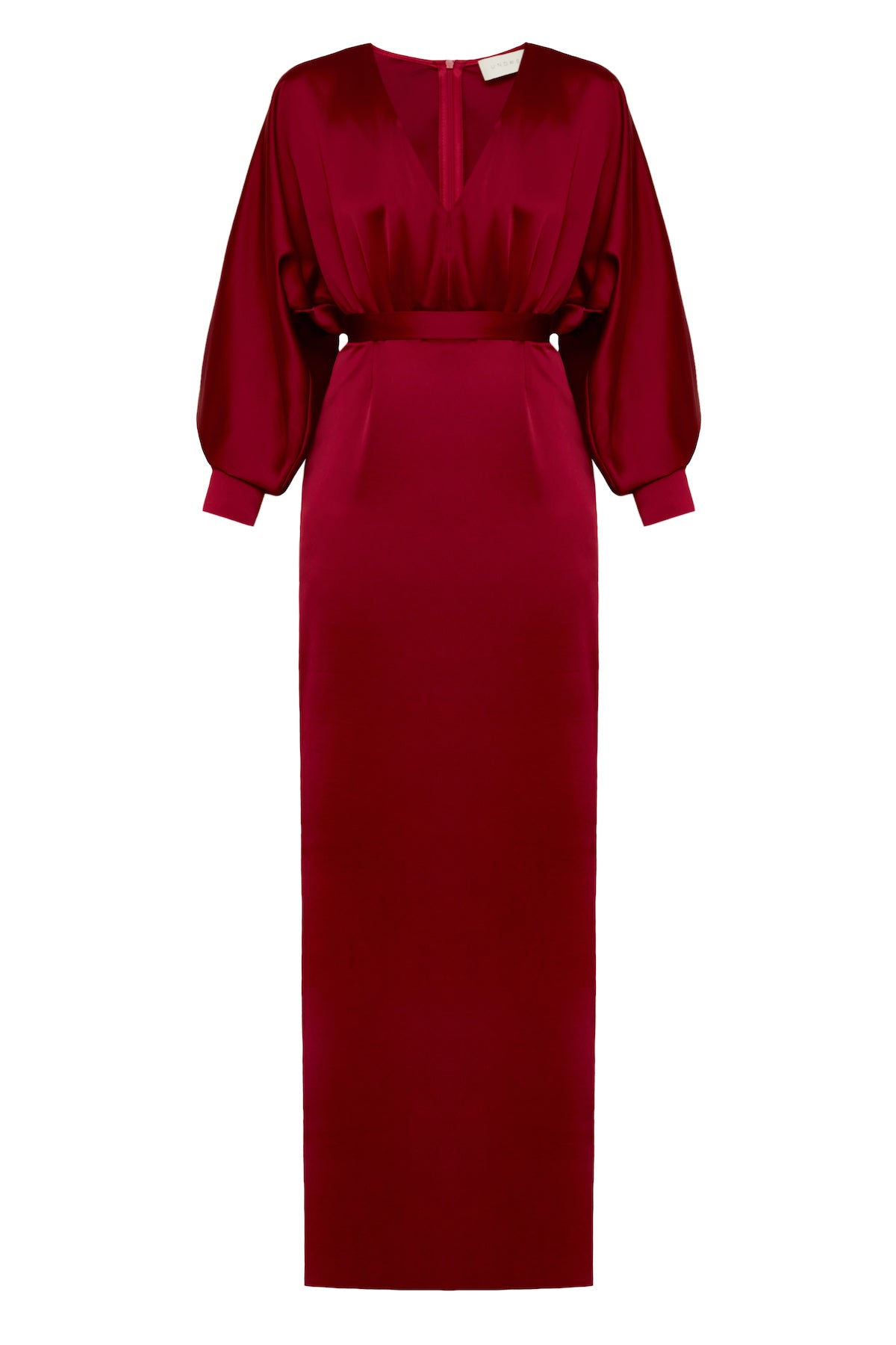 Handmade Deep red maxi dress BONA