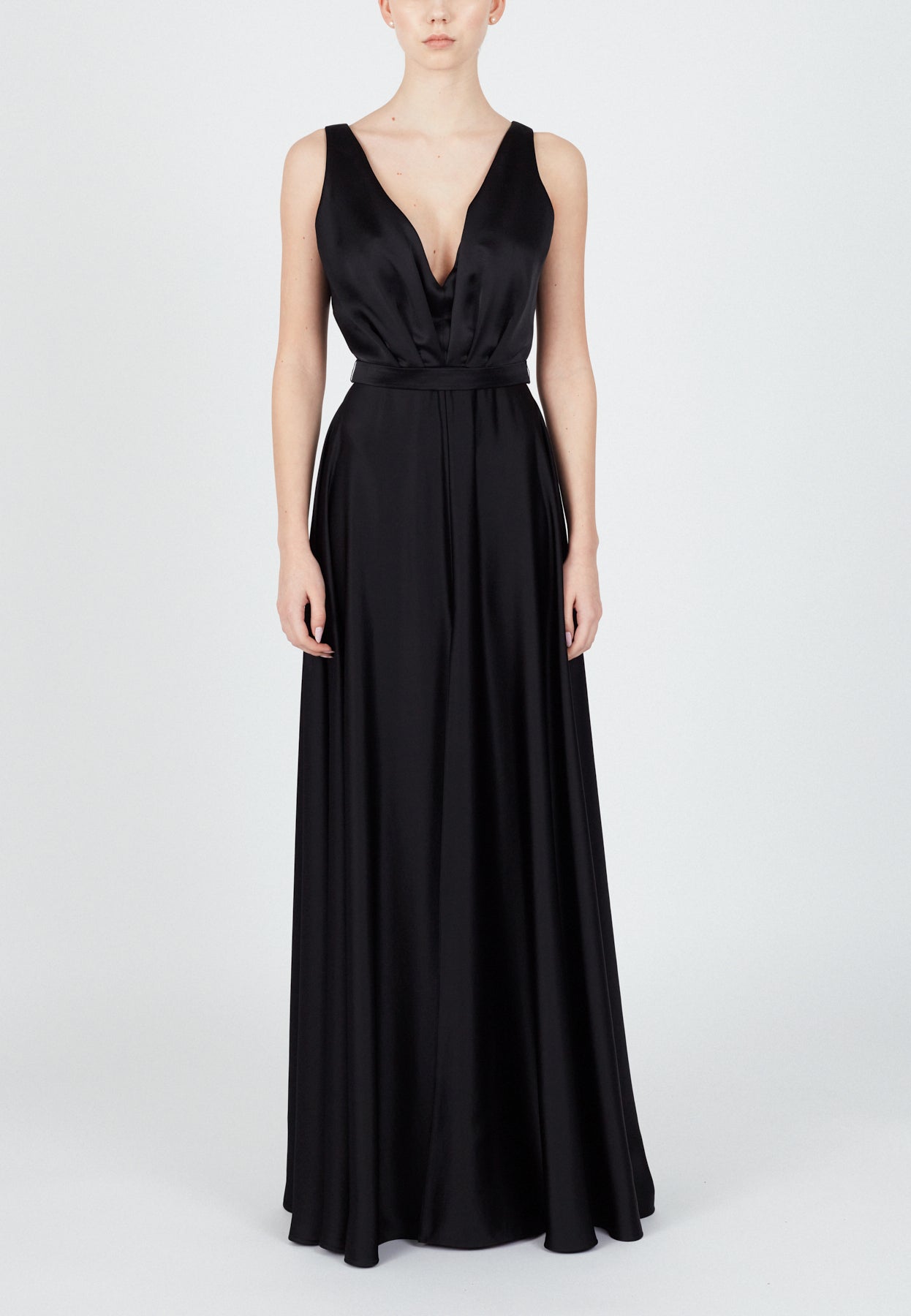 black wedding reception dress