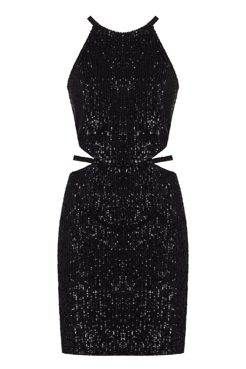 little black sequin dress