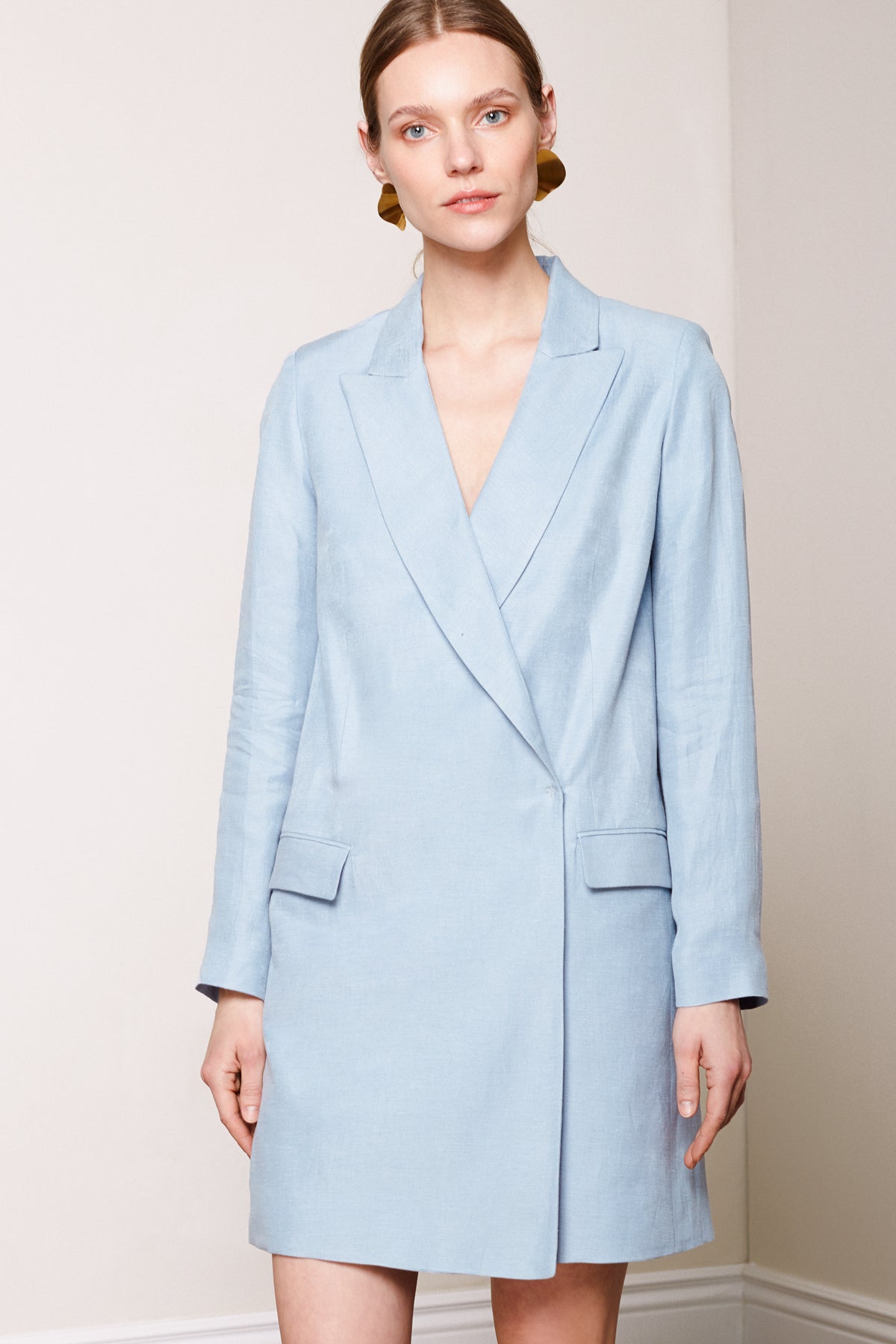 NAMYA light blue mini blazer dress