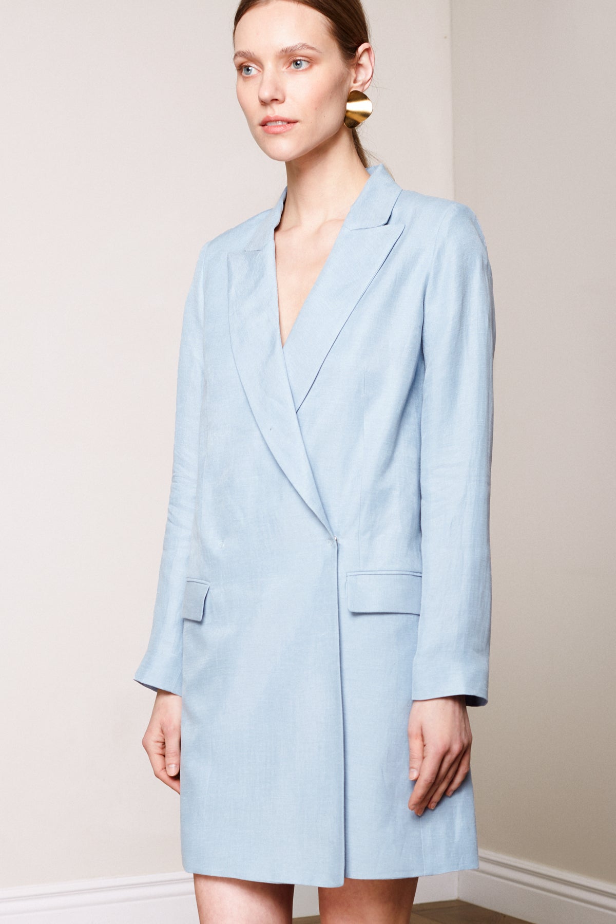 NAMYA light blue mini blazer dress