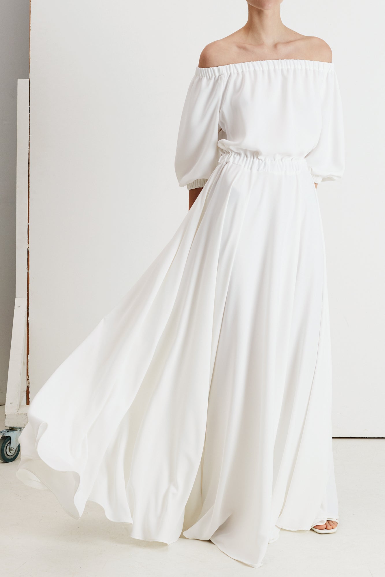 GALA off shoulder maxi wedding dress