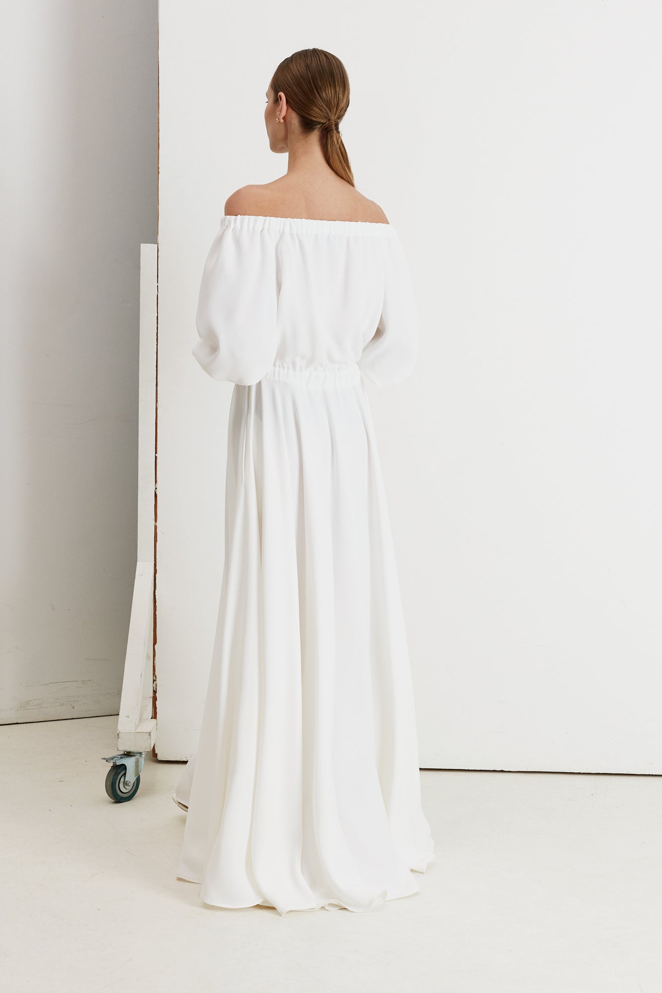 GALA off shoulder maxi wedding dress