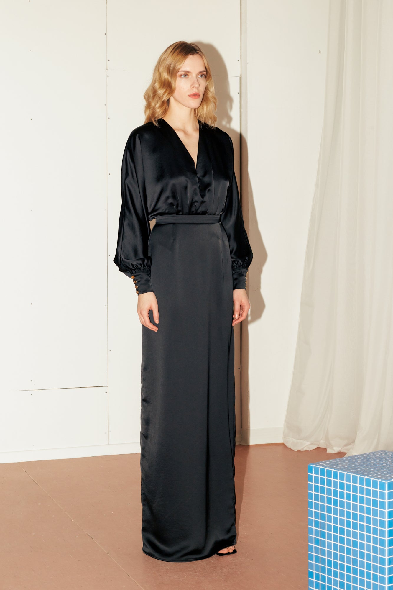 Black long evening gown BONA