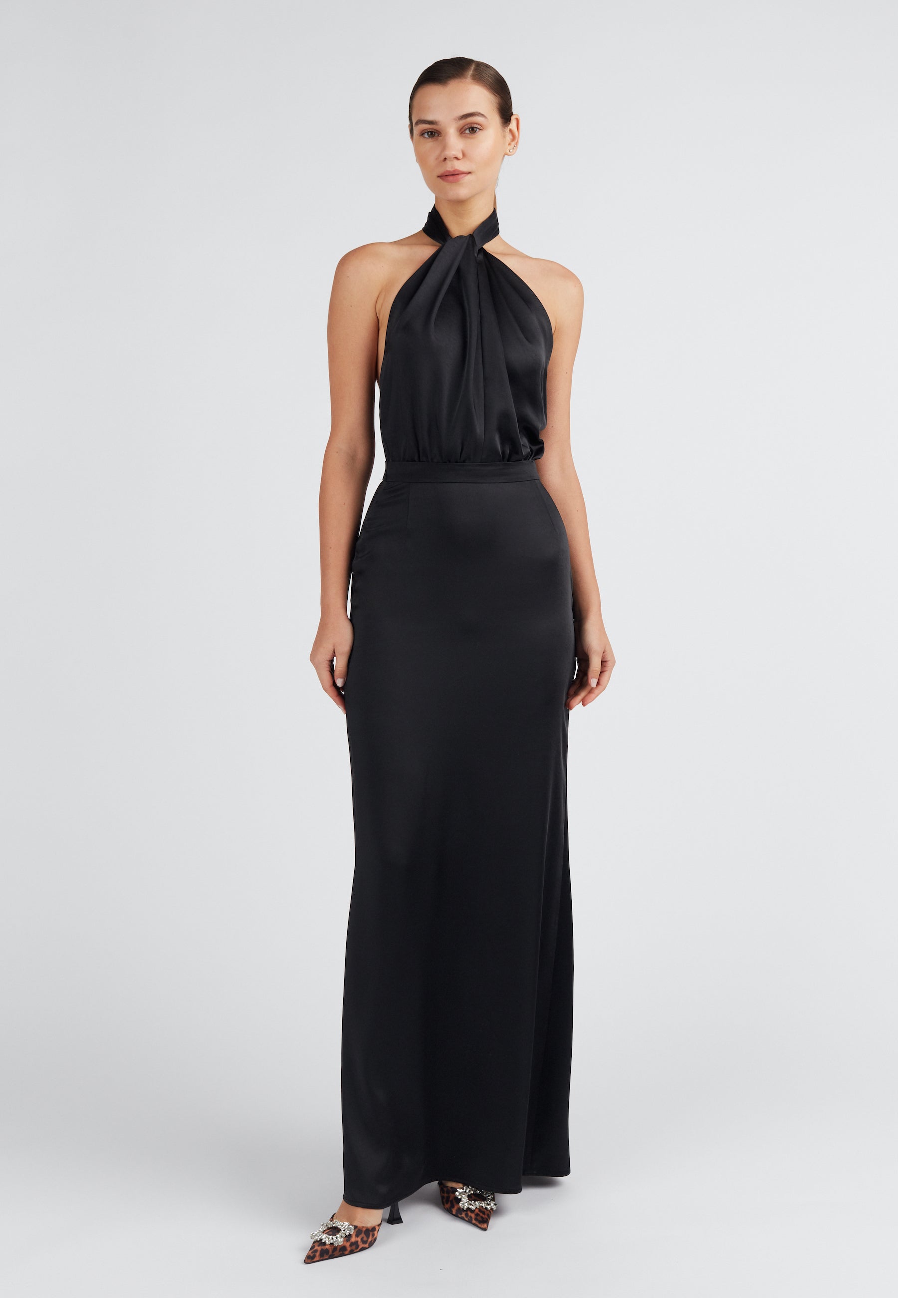 Black formal long dress